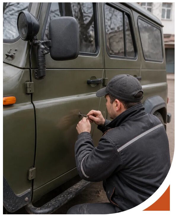 Профессиональное вскрытие автомобиля УАЗ без повреждений в Кемерово